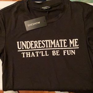 Women’s Tee Shirt. Dark grey, extra soft., flattering cut.